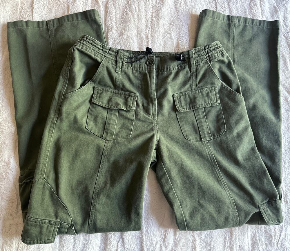 Brandy Melville Y2KGreen Cargo Pants Gorpcore utility